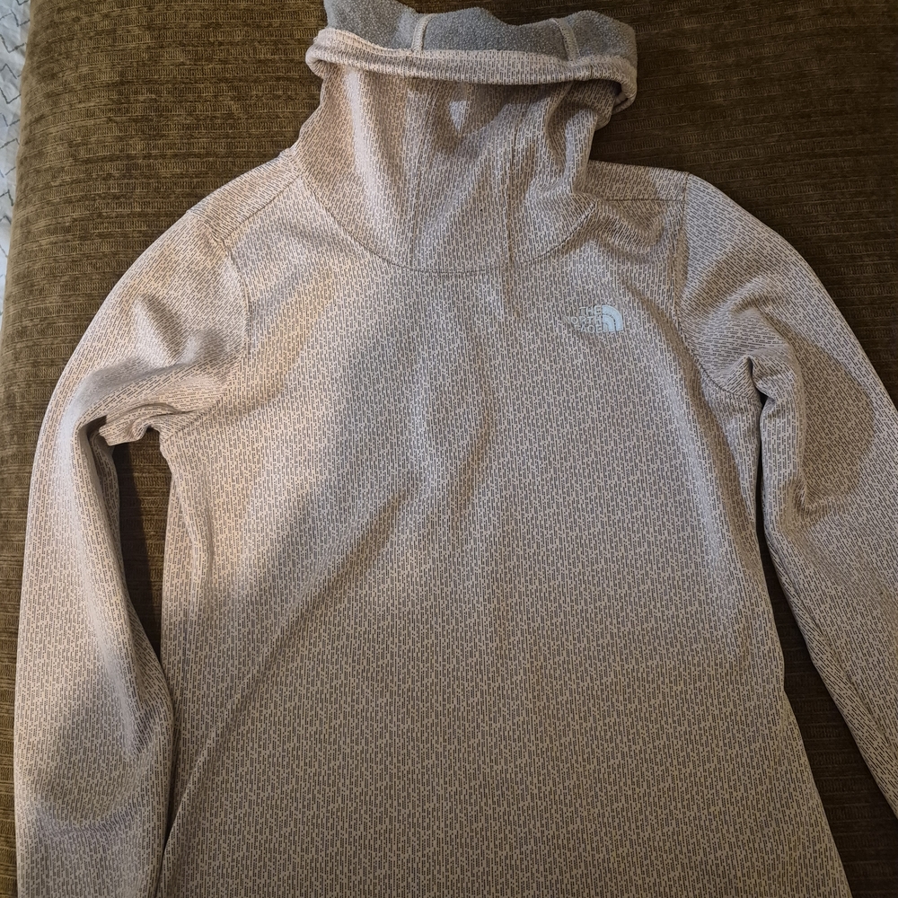 The North Face Light Brown Textured Hoodie